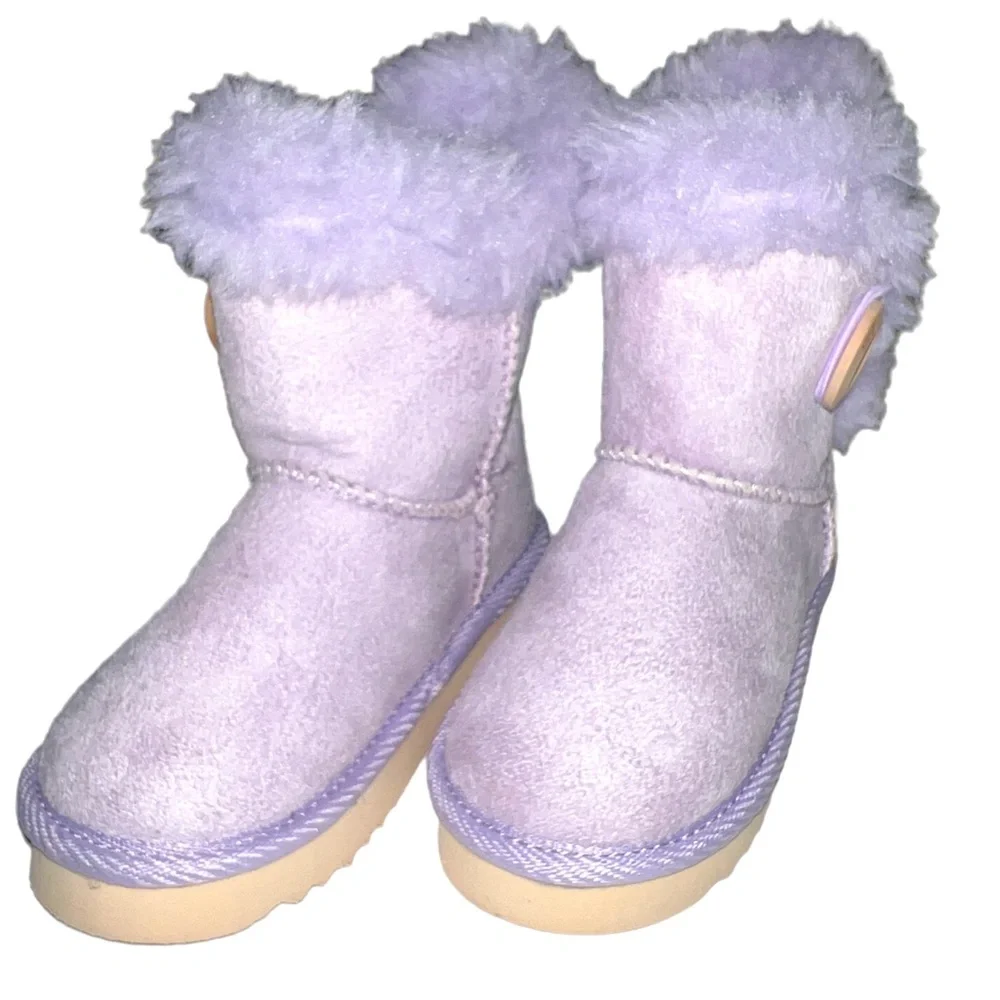 weestep lavender winter booties